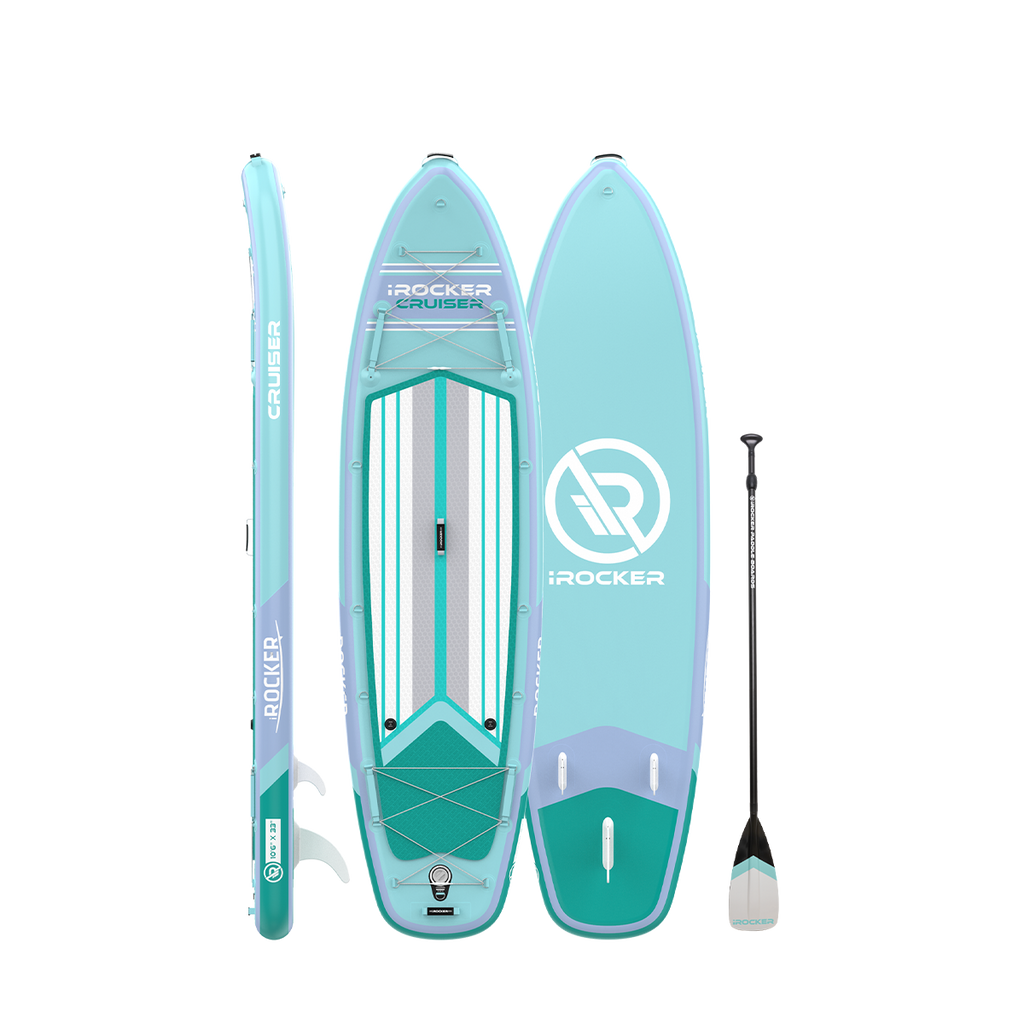 Cruiser 10.6 paddleboard from all sides with paddle